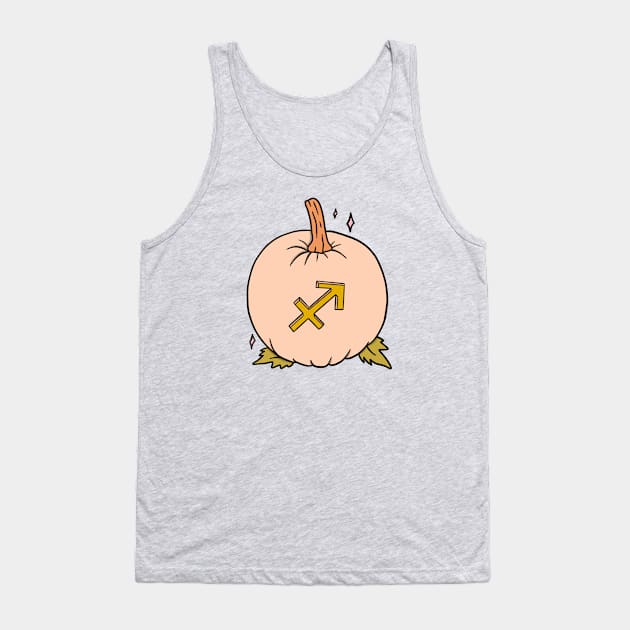 Sagittarius Pumpkin Tank Top by Doodle by Meg